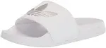 Adidas Women's Adilette Lite Slides, White/White/Silver