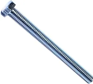 5/16"-18 Hex Head Cap Screw, Zinc Plated Steel, 4 in L, 10 PK