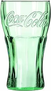 Libbey Coca-Cola 16-3/4-Ounce Glass Tumblers, Georgia Green, Set of 6