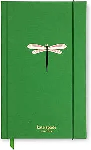 Kate Spade Take Note Large Notebook, Dragonfly Flight Green