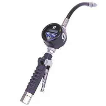 Graco EM8 Electronic Manual Oil/Anti-Freeze Meter, Flexible Extension, 1/2" Inlet - NPT