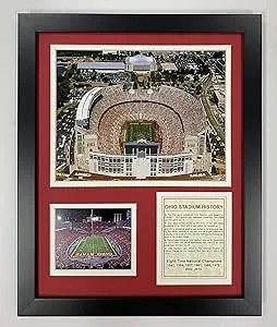 Ohio State Buckeyes Horseshoe Stadium Collectible | Framed Photo Collage Wall...