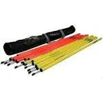 Uber Soccer Agility Training Poles (Set of 12 2-Piece Training Poles)