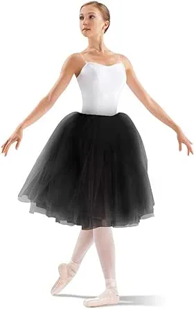 Leo Adult 24 inch Juliet Skirt Soft Tulle, Women's, Black