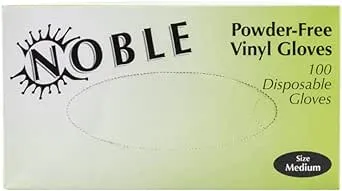 Emerald Shannon Powder-Free Vinyl Gloves – 4 Mil - Box of 100 (Large)