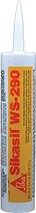 AP Products 017-412128 Sikasil WS-290 Low-Mod Sealant - 295 mL Cartridge, Black