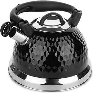 Stainless Steel Stovetop Tea Kettle - 28 Quart3 Liter Black