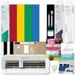 Cricut Joy Xtra Machine with Permanent Smart Vinyl Sampler Packs, Tran