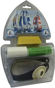 "Wm. Smith & Son Sail Repair Kit: Sailmakers' Needles, 5-ply Thread, Right-handed Sewing Palm, and Beeswax"