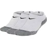 Nike Junior Dry Cushion No Show 3-Pack Socks White