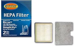 EnviroCare Replacement HEPA Vacuum Cleaner Filter Designed to fit Riccar Immaculate and Impeccable RF17, 1800 + 1700 and Simplicity S30, S36, S38 Canisters