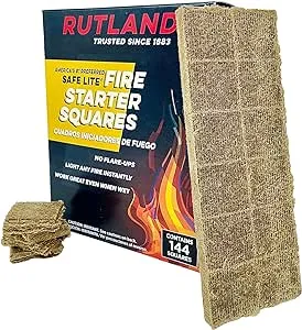 Rutland Safe Lite Fire Starter Squares 50C