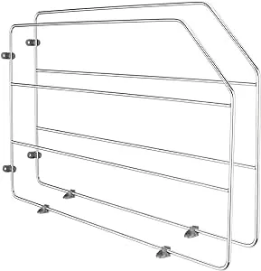 Rev-A-Shelf 12" Kitchen Cabinet Baking Sheet Organizer, Chrome, 597-12CR-2-1