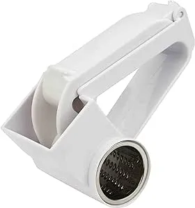 Home Basics Classic Rotary Cheese Grater, White