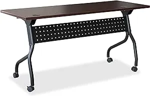 Lorell Mahogany Flip Top Training Table