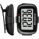 AVTREK 3D Step Counter Clip On with LED Backlight Pocket Pedometer for Walking Outdoor Activities Fitness Tracker Without Smartphone