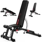 Keppi Bench1000 Pro 1200LB Heavy Duty Adjustable Workout Bench Press Set