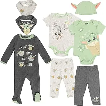 STAR WARS The Mandalorian The Child 8 Piece Layette Set