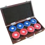 Hathaway Shuffleboard Pucks with Case (Set of 8)