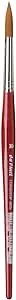 da Vinci Watercolor Series 5580 CosmoTop Spin Paint Brush, Round Synthetic with Red Handle, Size 10 (5580-10)