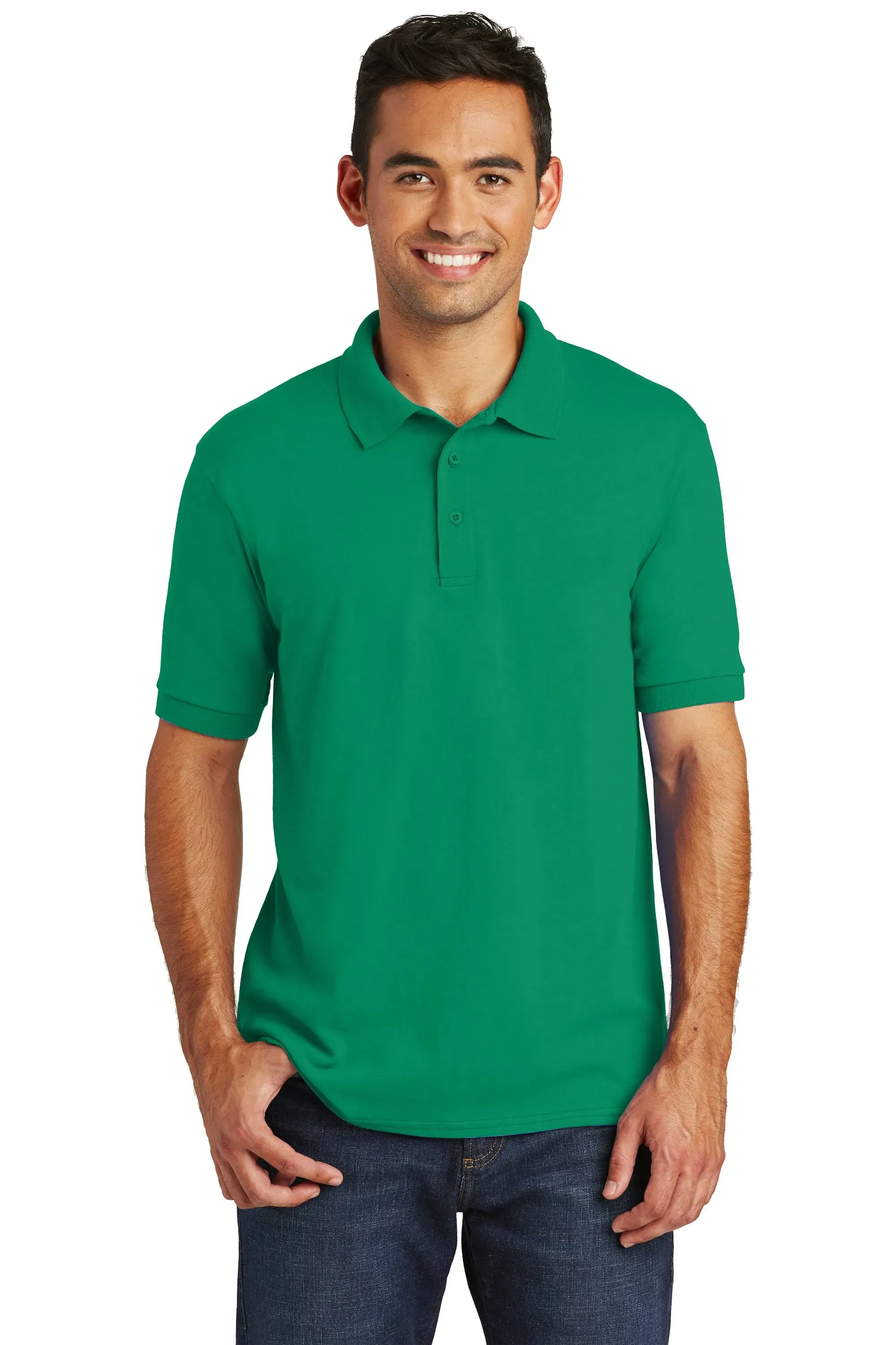 Port & Company® Darks Core Blend Jersey Knit Polo