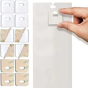 (30 Set/ 60 Pieces) Clear Vertical Blind Repair Tabs, Vertical Blind Repair Kit, Vertical Blinds Replacement slats with 2 Alcohol Wipes