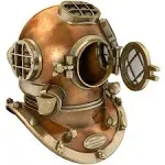 Federal Vintage U.S Navy Mark V Copper Brass Diving Divers Helmet Antique SEA Na