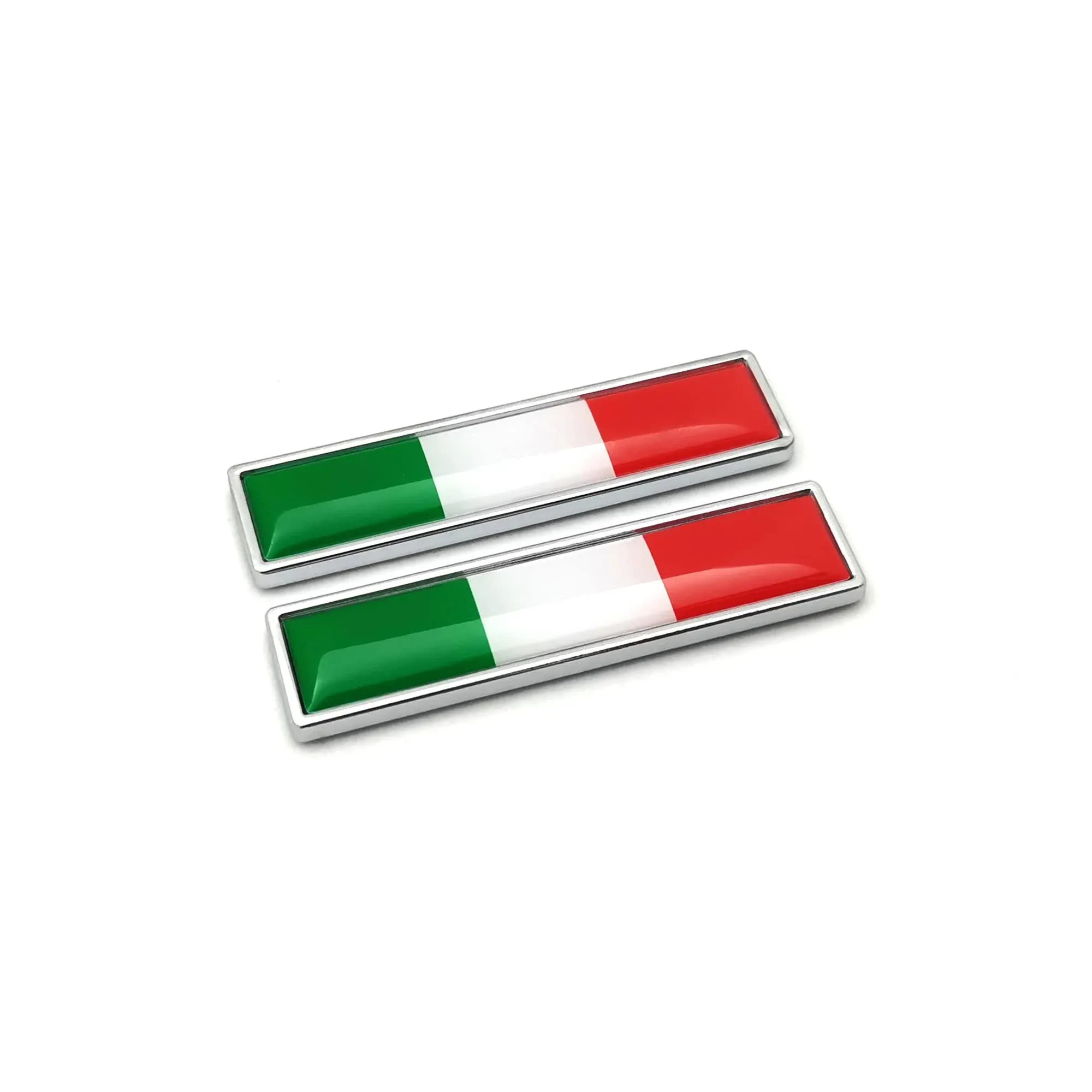 PTDecals 2 PCS Mini IT Italian Italy Flag Emblem Sticker Decals for Vehicle Auto Car Front Fenders Bumper Side Window Trunk Boot Tailgate(58x14mm)