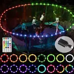 LED TRAMPOLINE LIGHTS Remote Rim Light Waterproof 16 Colors 12ft By WAYBELIVE