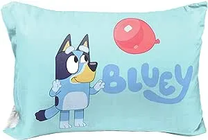 Jay Franco Bluey & Bingo 1 Single Reversible Pillowcase - Double-Sided Kids Super Soft Bedding (Official Bluey Product)