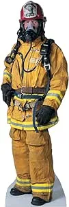 Cardboard People Firefighter Life Size Cardboard Cutout Standup