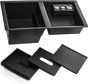 Center Console Insert Organizer Compatible with14-19 Silverado, Tahoe, Suburban, Sierra, Yukon - Replaces GM Factory OEM Part 22817343