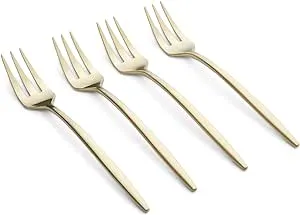 Cambridge Silversmiths Champagne Satin, Set of 4 Gaze Cocktail Forks