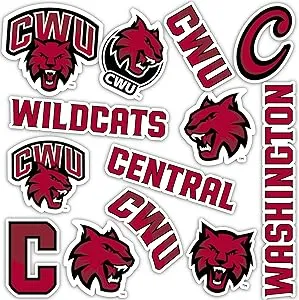 Central Washington University CWU Wildcats Sticker (Type 2 Sheet)