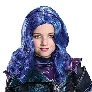 Disney Descendants 3 Mal Wig Purple Halloween Costume Cosplay Accessory Disguise