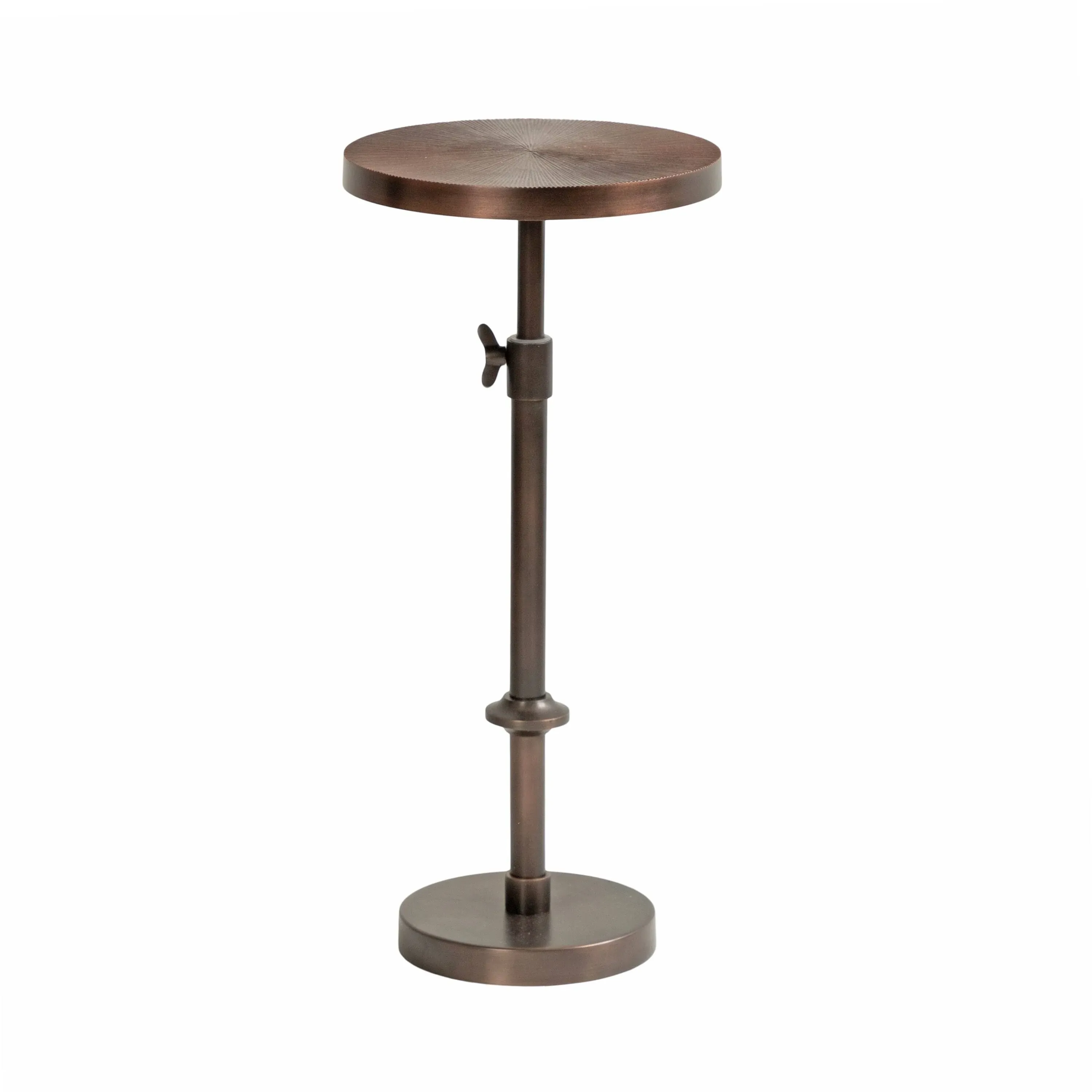 Kate and Laurel Engles Traditional Adjustable-Height Pedestal Drink Table