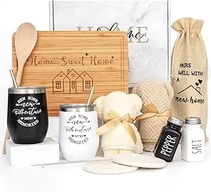 House Warming Gifts New Home ( 11 Piece Set ), Unique Housewarming Gift Baskets for Couples, Clients, Women, New Home Gift for Home, Closing Gifts