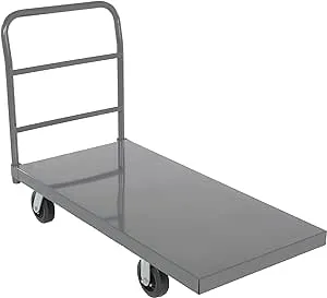 Vestil ECSPT-2448 Steel Smooth Deck Platform Truck 24 In. x 48 In. 2000 Lb. Capacity Black