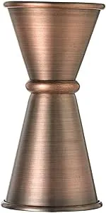 Barfly Japanese Style Jigger, 1/2 oz x 3/4 oz, Antique Copper