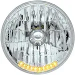 United Pacific S2010LED 7&#034; Halogen Crystal Headlight, 10 LED