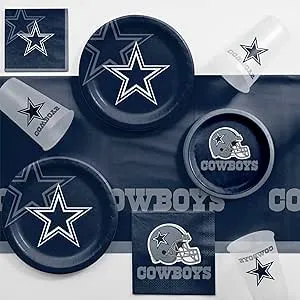 Dallas Cowboys Party Kit for 8  Cups napkins, plates, tablecover tailgate