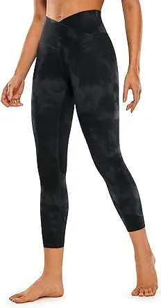 CRZ Yoga Women's Butterluxe Crossover Workout Capri Leggings