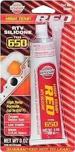 Versachem 65309 Low Volatile High Temperature Red Silicone - 3 oz.