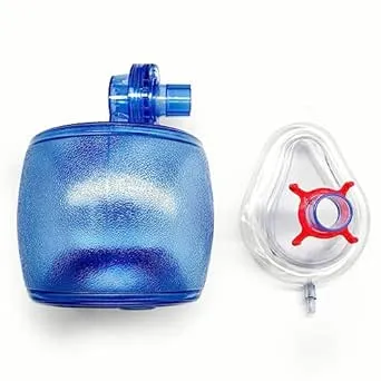 WNL Products 5000BVM-SINGLE Practi-MASK BVM Adult/Child CPR Training Mask Includes 1 Adult/Child CPR Training Practi-Mask, 1 Adult/Child Bag Valve