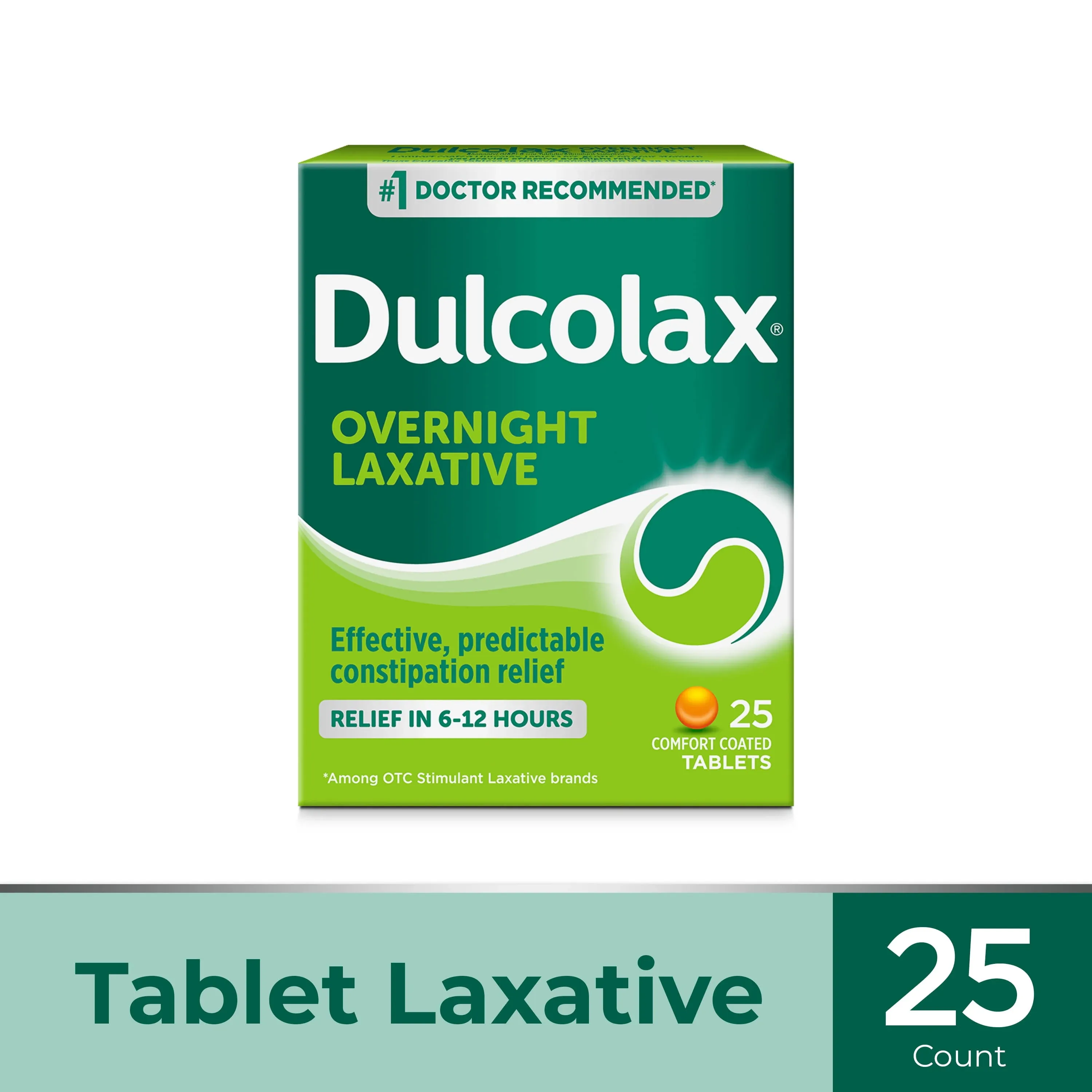 Dulcolax, משלשל, 50 טבליות בציפוי נוח