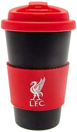 Liverpool FC Liverpool F.C. Silicone Grip Travel Mug, One Size, Black / Red