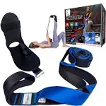 Fascia Stretcher Yoga Stretching Strap with Loops, Nylon Padded Strap Exercise Band for Physical Therapy, Plantar Fasciitis, Calf, Foot, Leg Stretch P