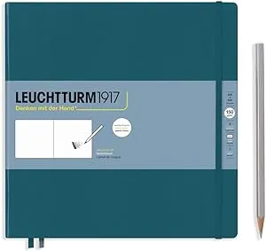 Leuchtturm1917 - Medium Landscape Hardcover Sketchbook (Black) - 112 Pages of 150g/m² Paper