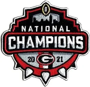 2021 College National Champions Georgia Bulldogs Football Patch