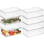 mDesign Plastic Playroom/Gamin<wbr/>g Storage Organizer Box, Hinge Lid